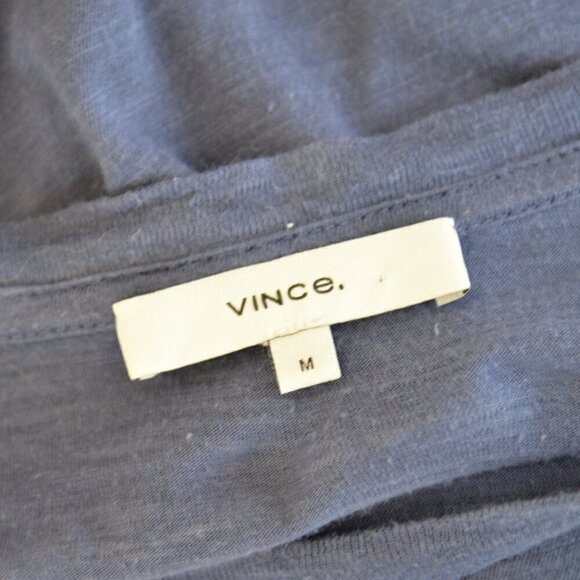 Vince Pima Cotton Blue Long Sleeve Shirt Sz M - Picture 4 of 5